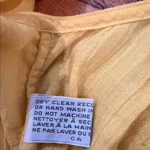 Vintage Ports sz 10 (fits smaller) Marigold Yellow Sleeveless Shirtdress pockets - Picture 11 of 13